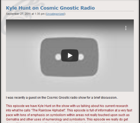 Kyle Hunt Conspiracy Theorist Flat Earth Star Theory